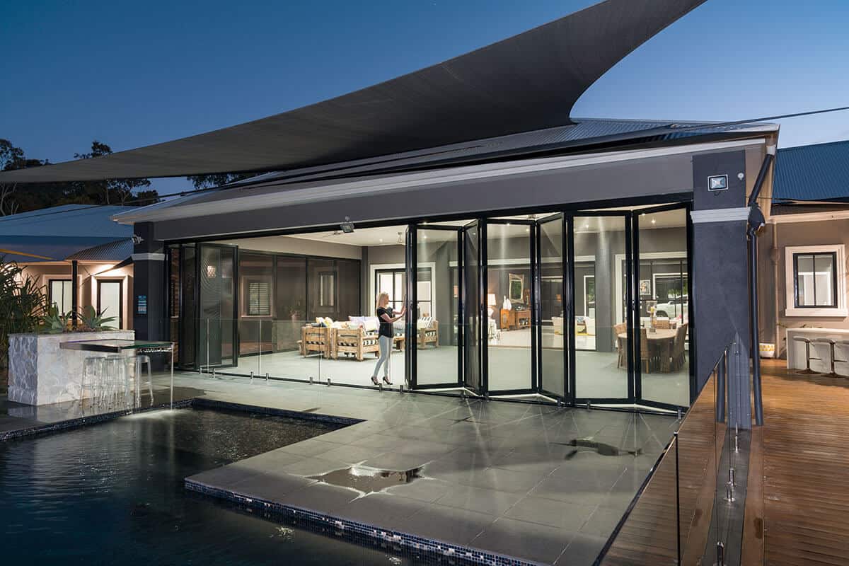 Crimsafe bi-fold security doors